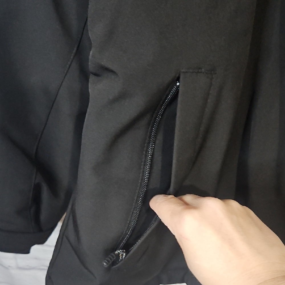 Pulse Black Performance Jacket With Durable Hoode… - image 3